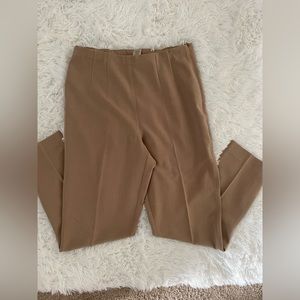 beige dress pants straight leg